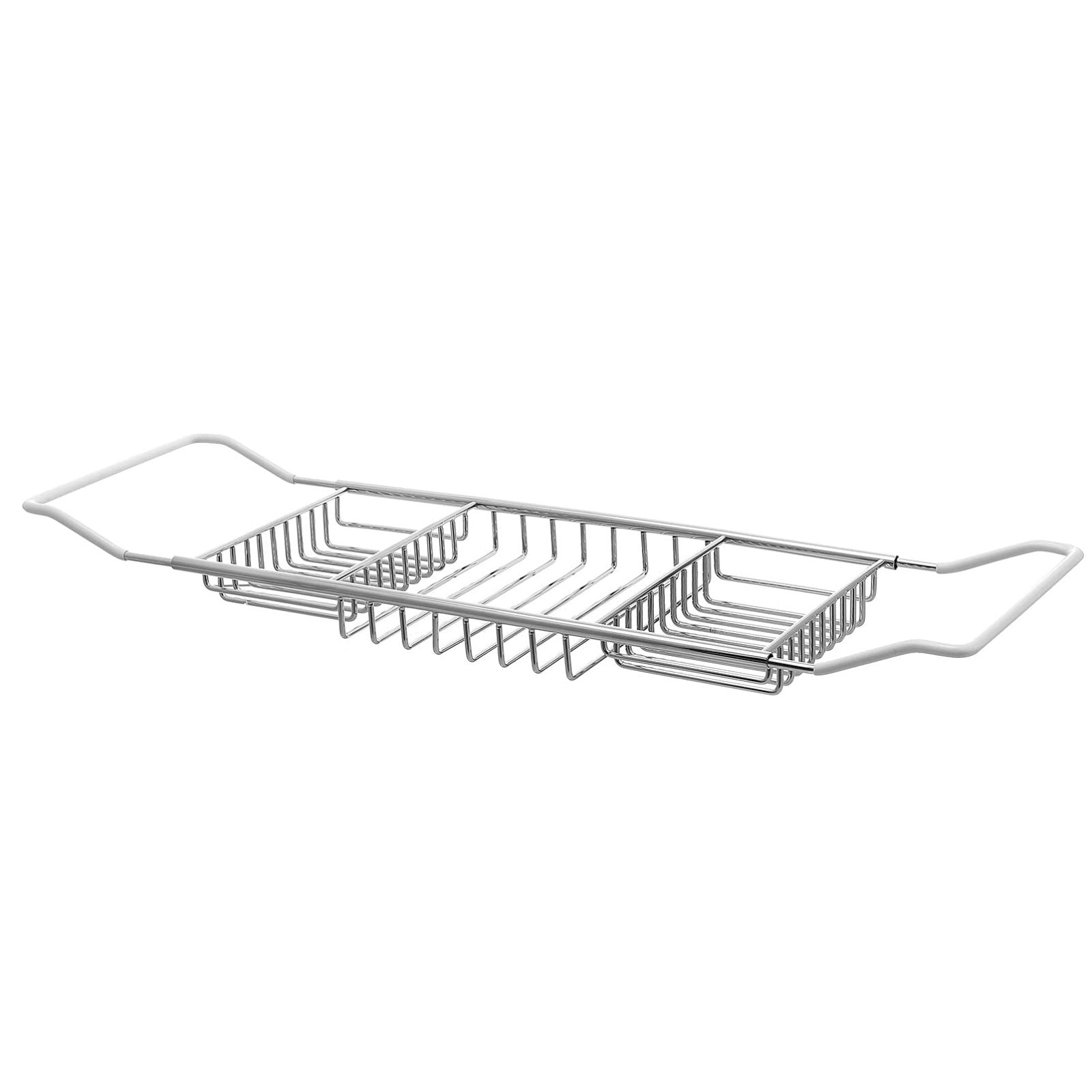 Stainless steel bathtub caddy product shot